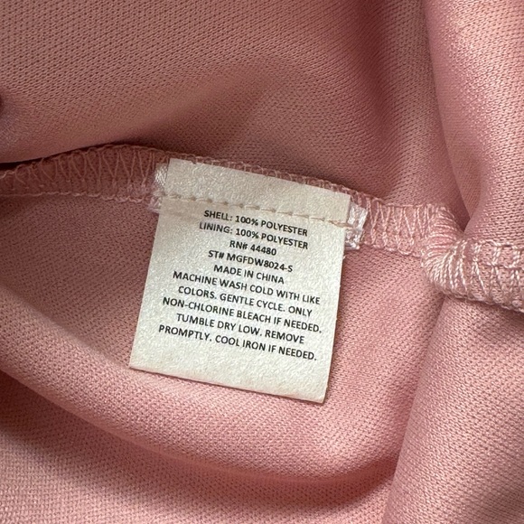 New! Fourteenth Place stripped long sleeve dress, layered, ruffles, pink, XS - Picture 8 of 8